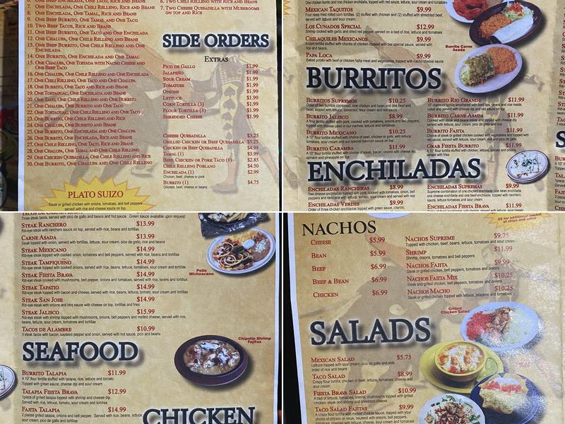 Fiesta Brava Menu