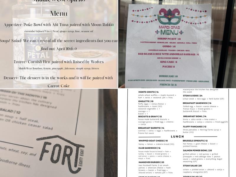 Fort 88 Menu