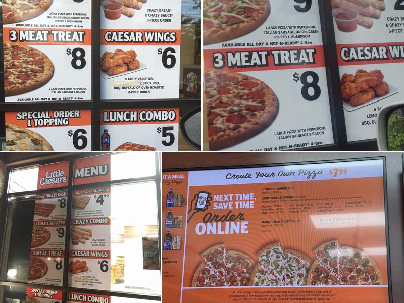 Little Caesar's Pizza Menu
