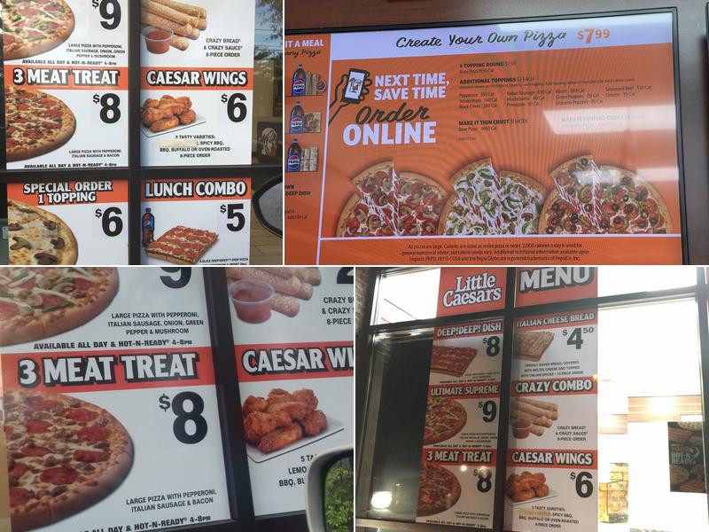Little Caesar's Pizza Menu