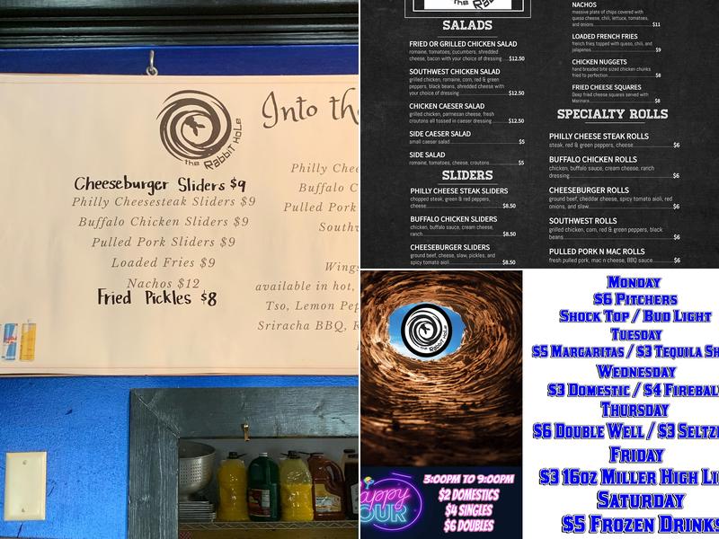 The Rabbit Hole - Tuscaloosa Menu