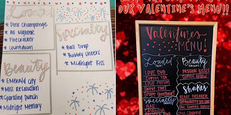 Small Town Nutrition Menu