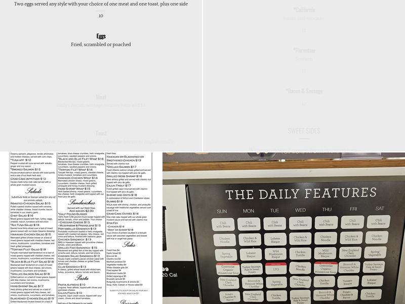 Fresh Chef Hickory Menu