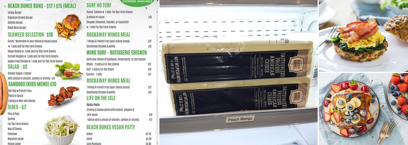 Beach Dunes Eats & Arts Menu