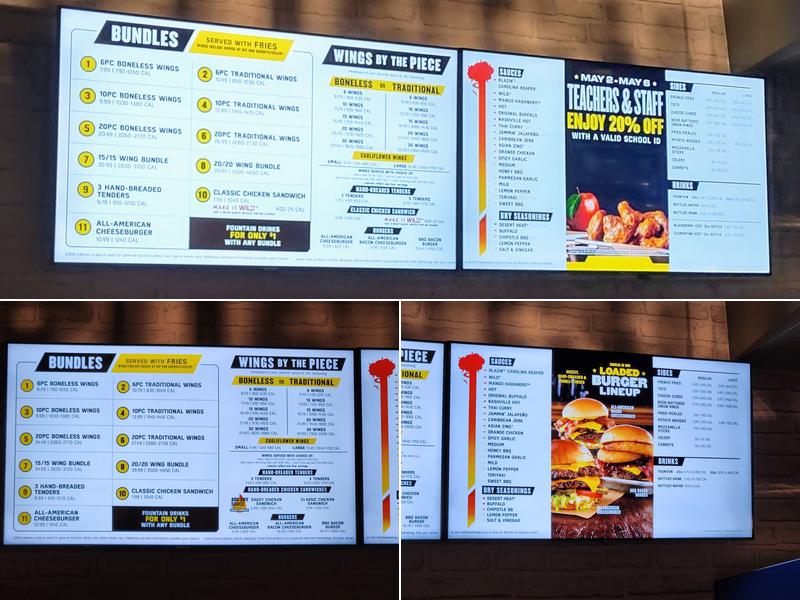 Buffalo Wild Wings ‘GO’ Menu