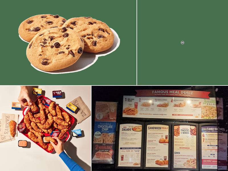 Zaxbys Chicken Fingers & Buffalo Wings Menu