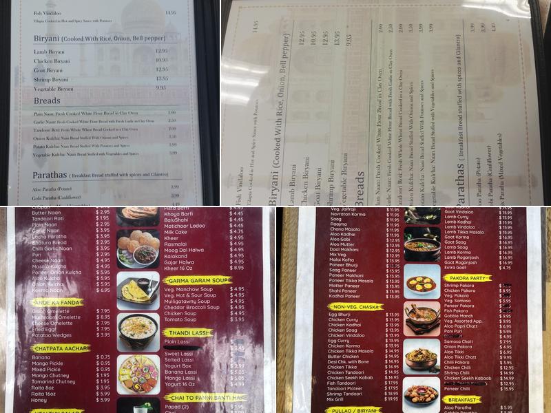 Rasoi Indian Kitchen Menu