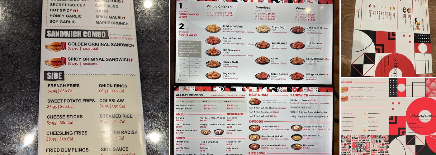 bb.q Chicken Silver Spring Menu