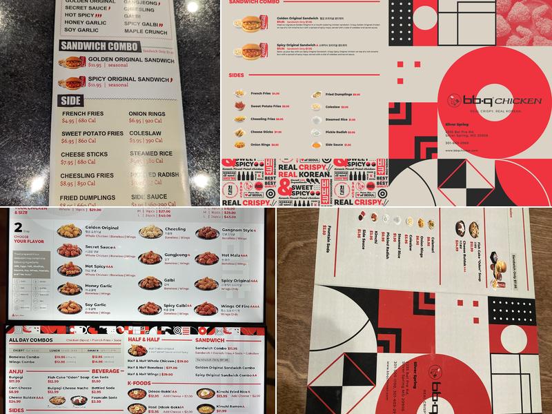 bb.q Chicken Silver Spring Menu