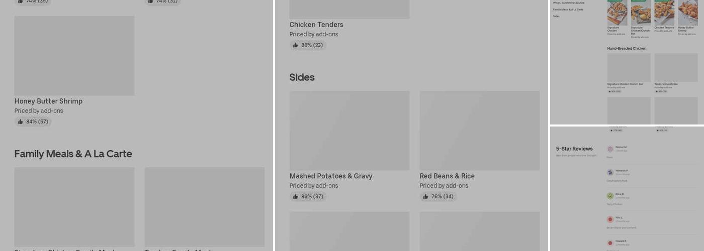 Krispy Krunchy Chicken Menu