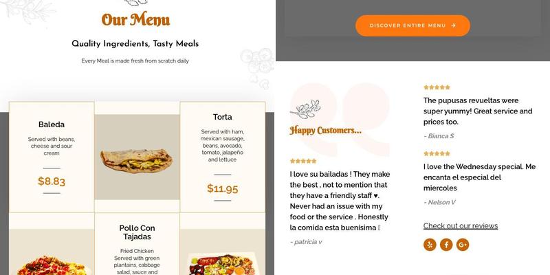 Sabor Hispano 2 Menu