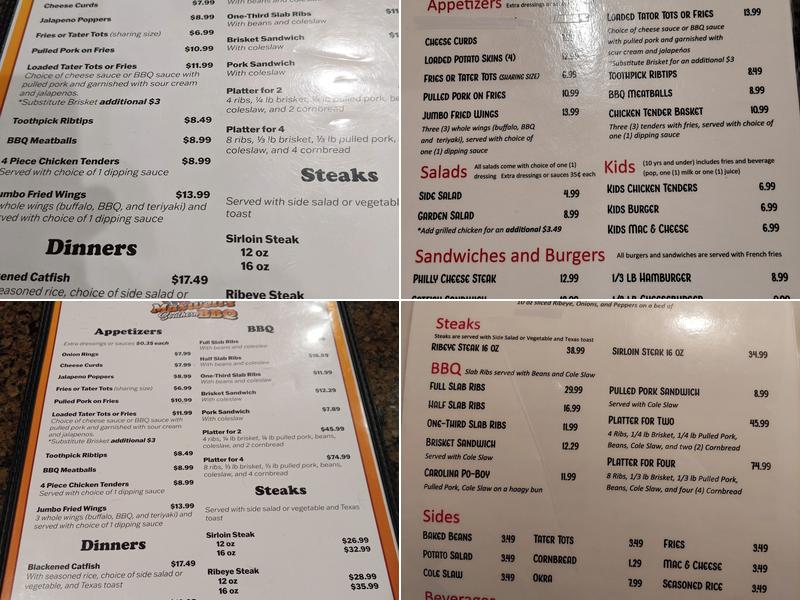 Maxwell's Southern BBQ & Fresh Meats Menu
