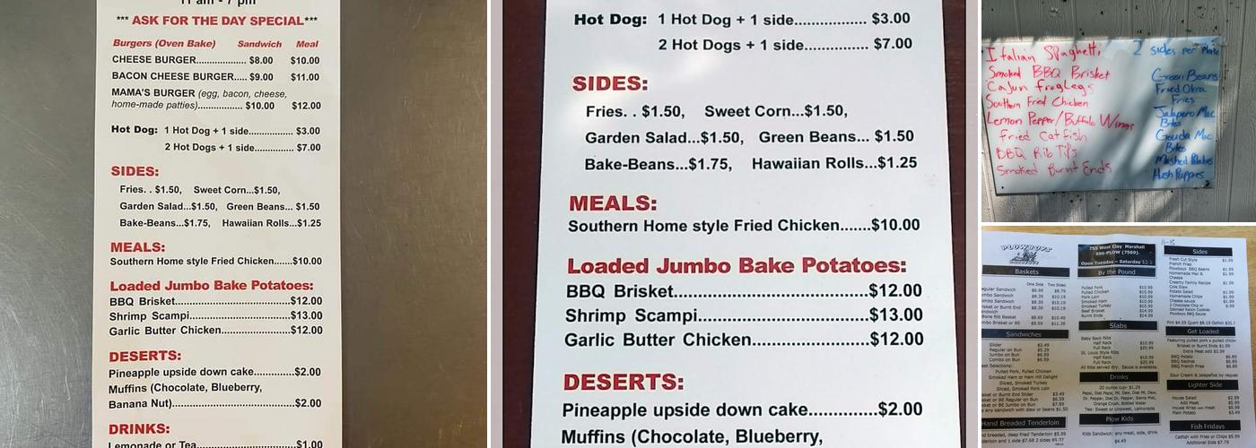 Mama's Oven llc Menu