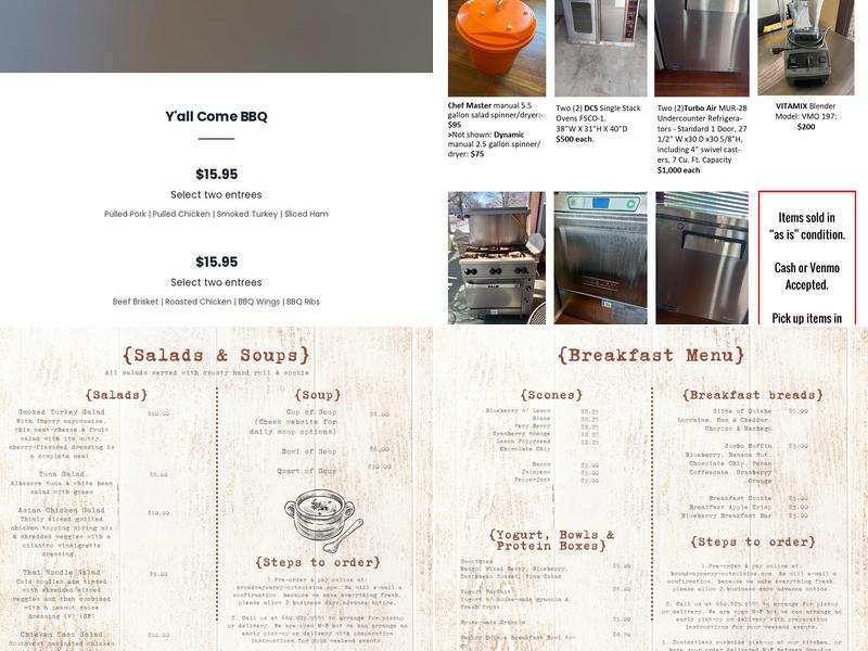 Broadway Carry Out Cuisine Menu