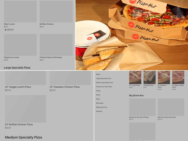 Pizza Hut Menu
