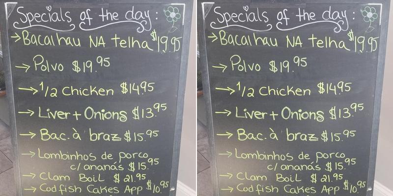 Twins Restaurant Menu