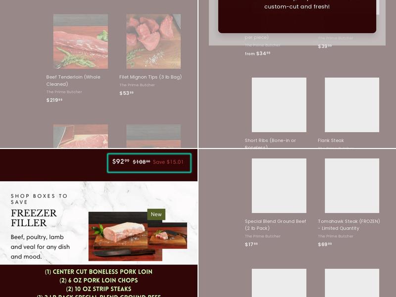 The Prime Butcher Menu