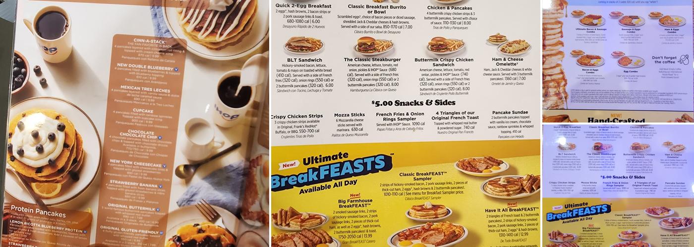 IHOP Menu