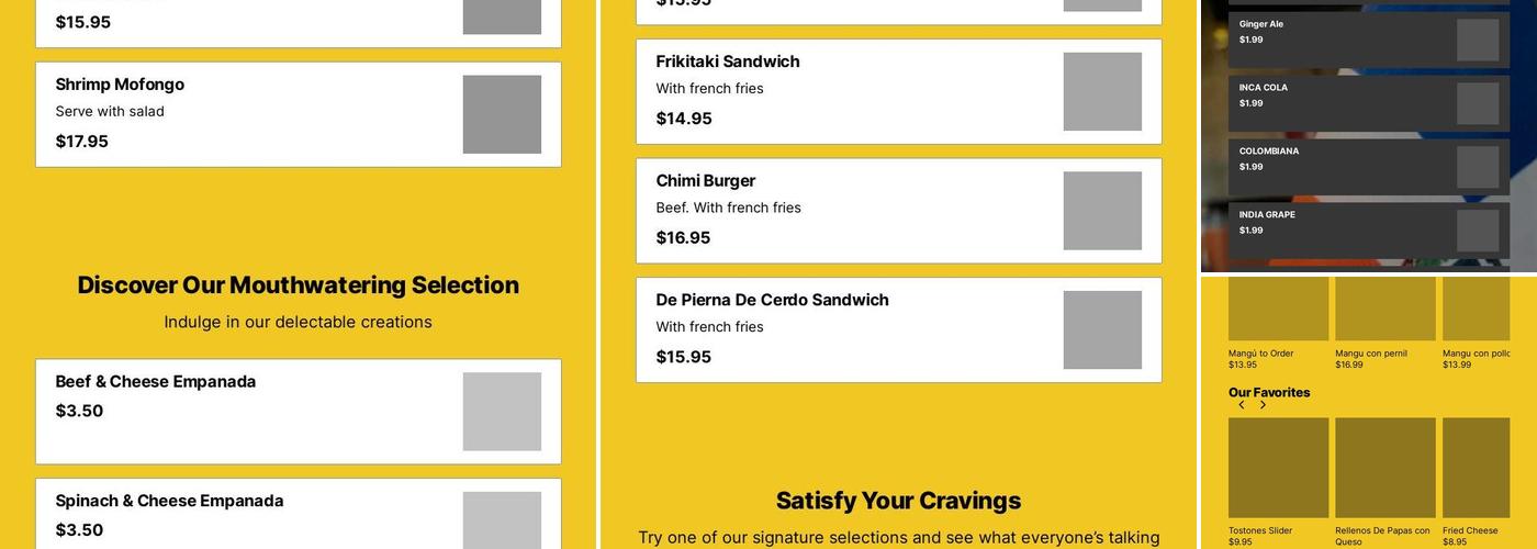 540 Empanada House & Mas Menu