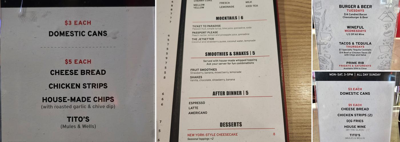 Destination grille Menu