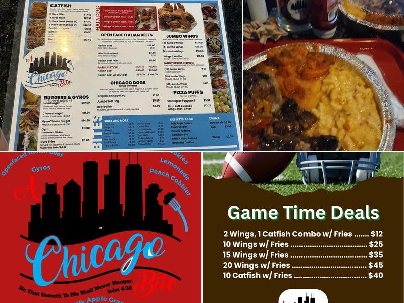 A Chicago Bite Menu