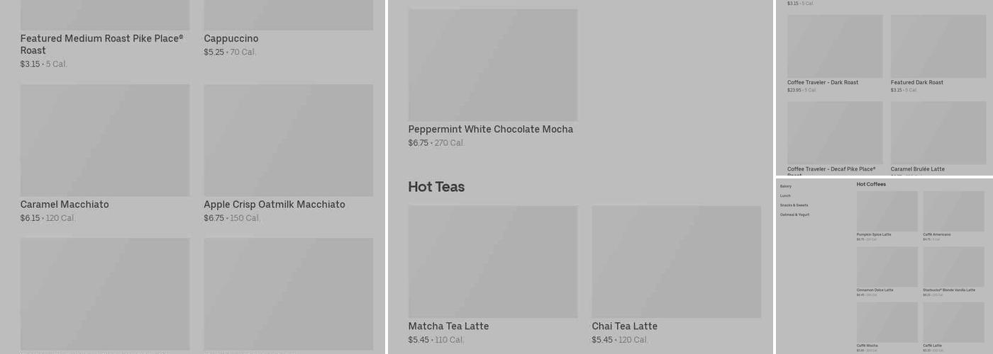 Starbucks Menu