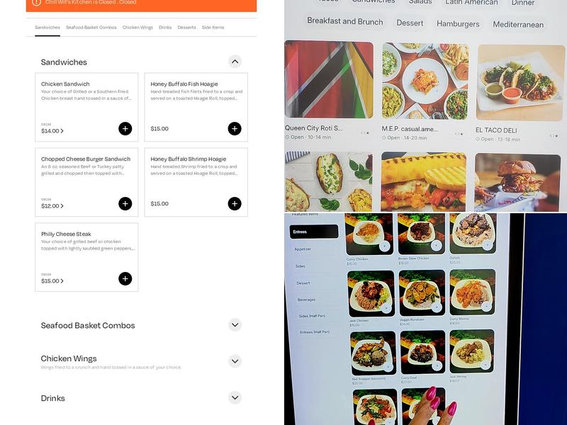 South End Eats Menu