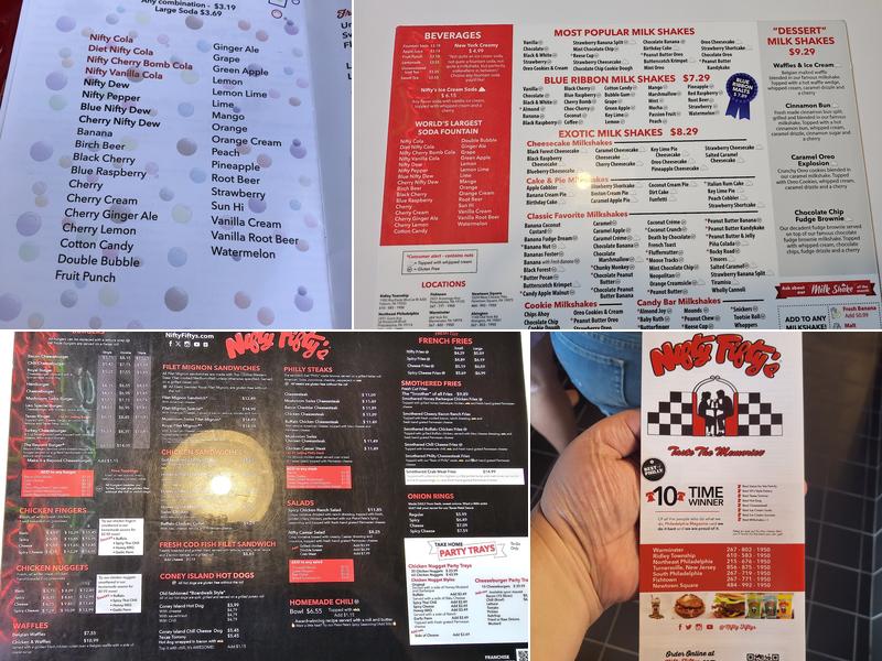 Nifty Fifty's (Warminster) Menu