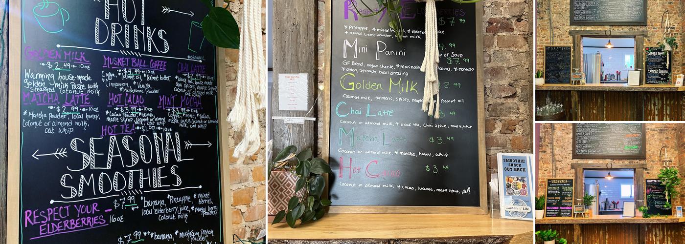 Smoothie Shack Out Back Menu