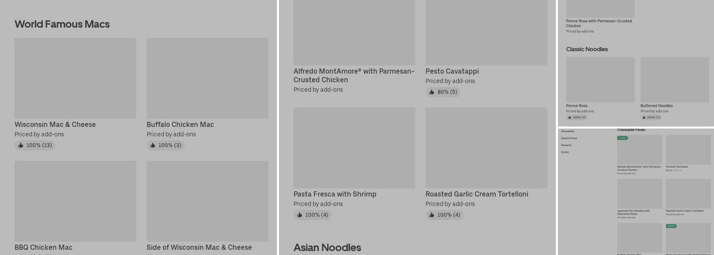 Noodles and Company Menu