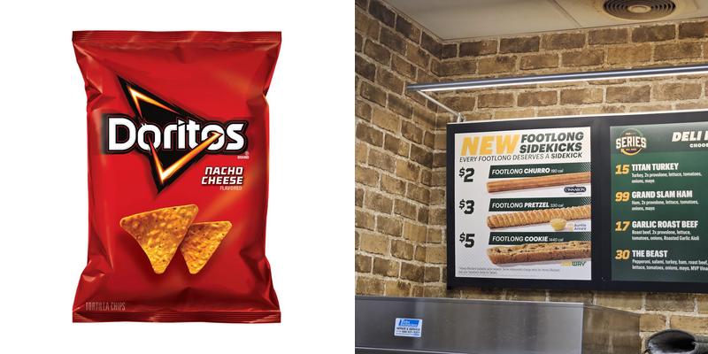 Subway Menu