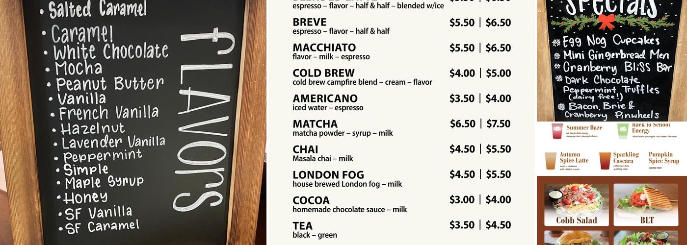Gathering Grounds Coffee Co Menu