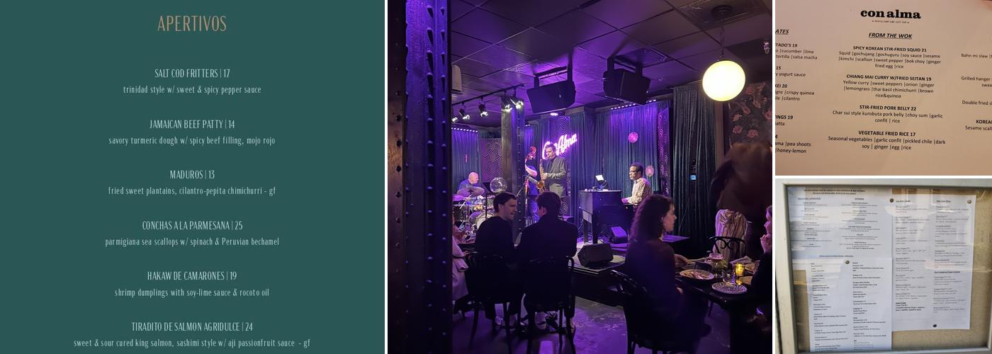 Con Alma Menu