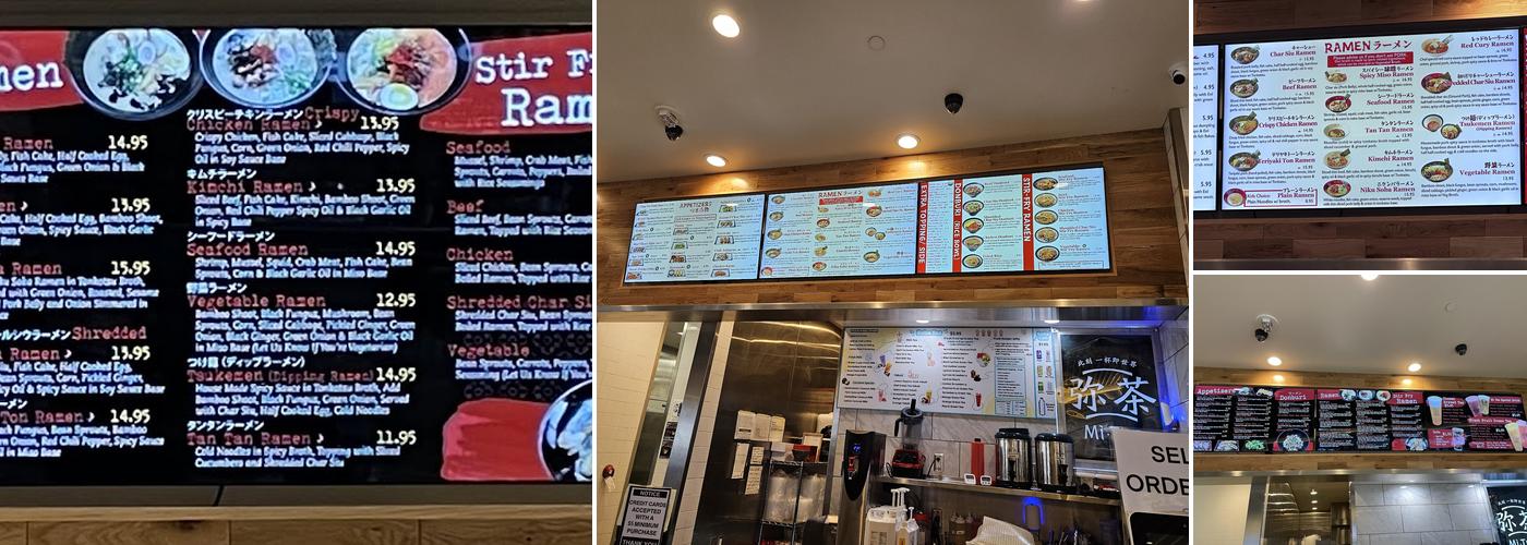 Ichiddo ramen Menu