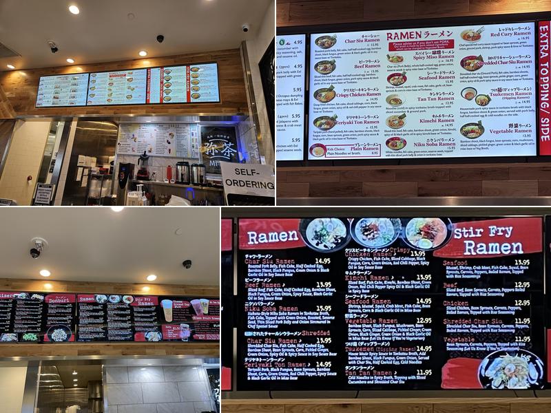 Ichiddo ramen Menu