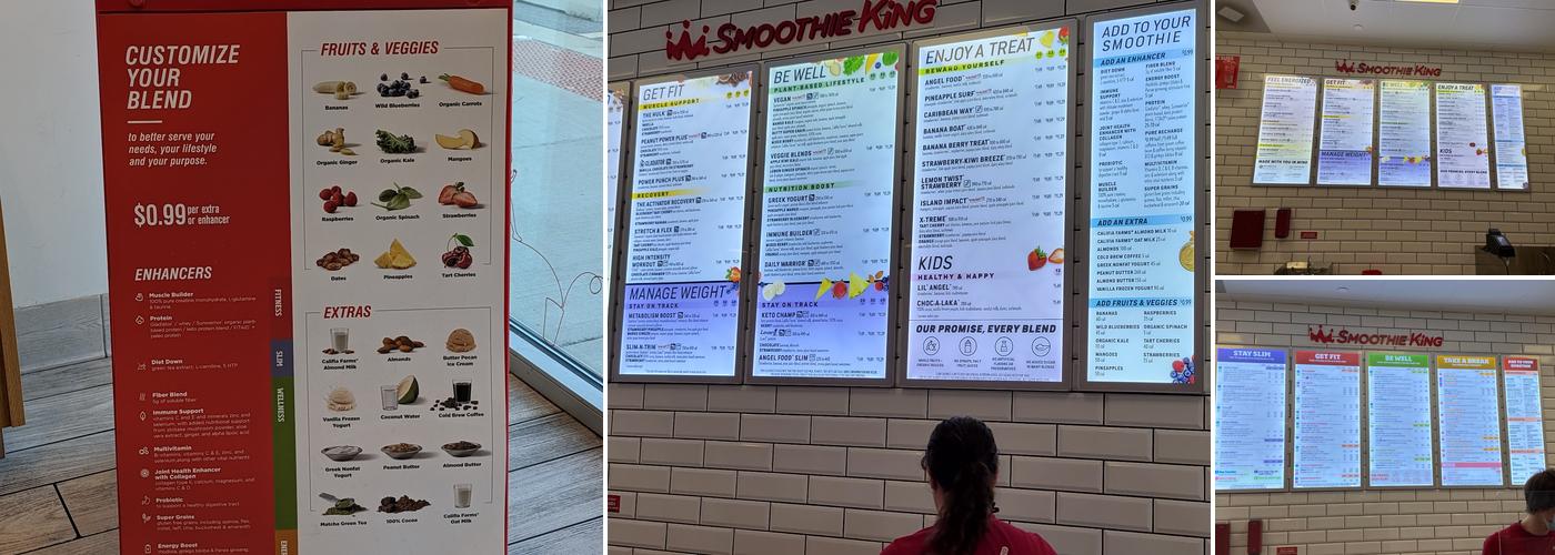 Smoothie King Menu