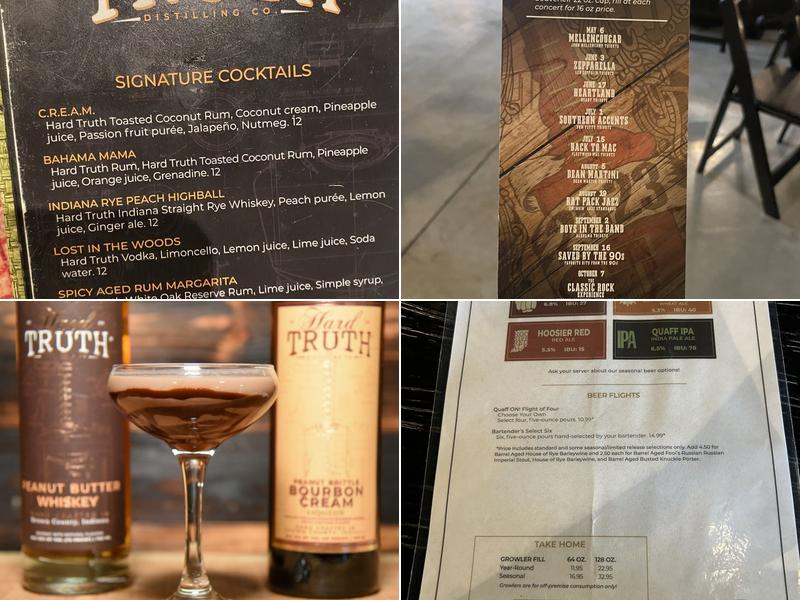 Hard Truth Distilling Co. Menu