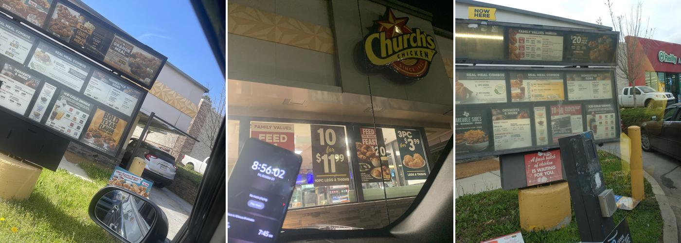 Church's Texas Chicken Menu