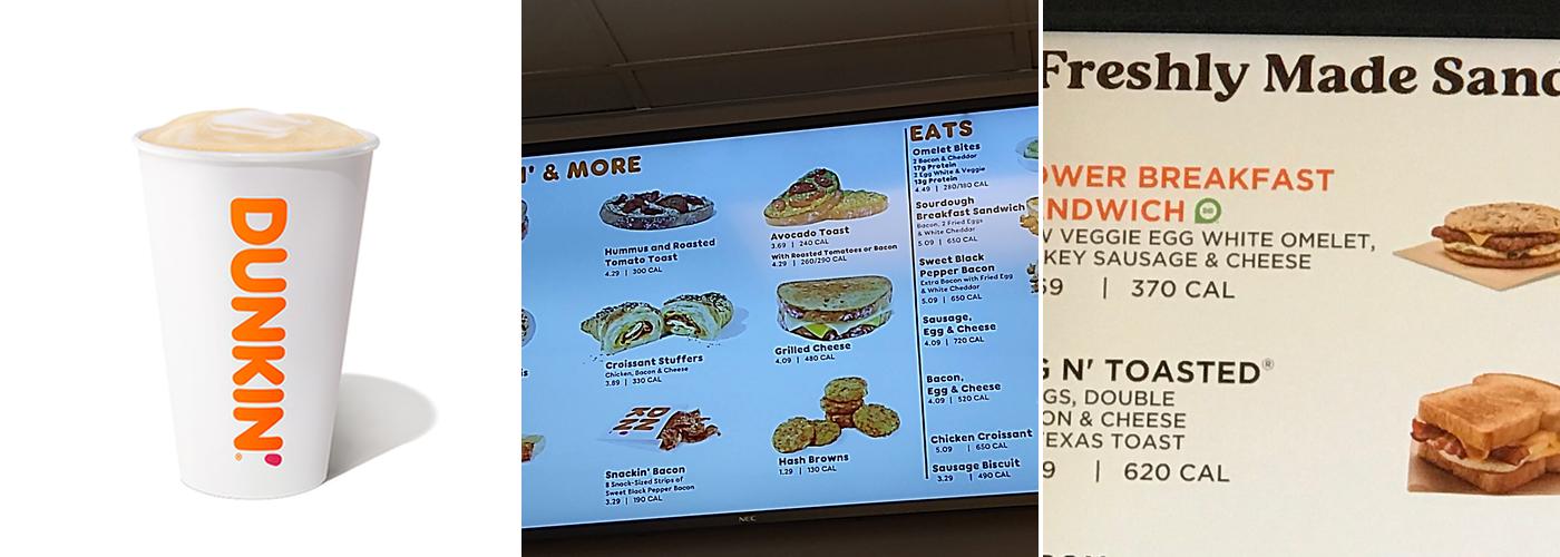 Dunkin' Menu