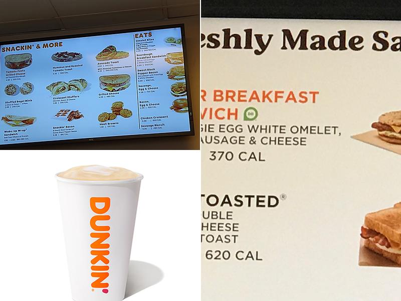 Dunkin' Menu
