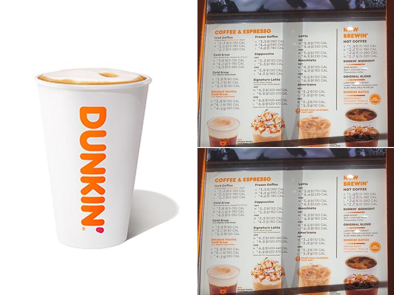 Dunkin' Menu