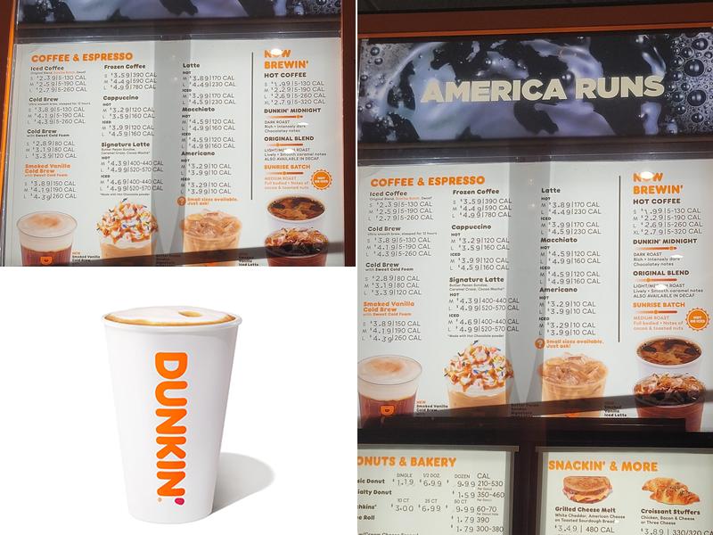 Dunkin' Menu