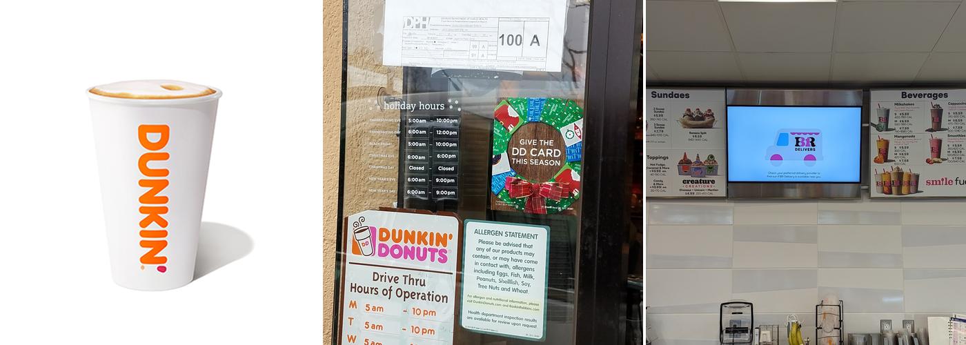 Dunkin' Menu