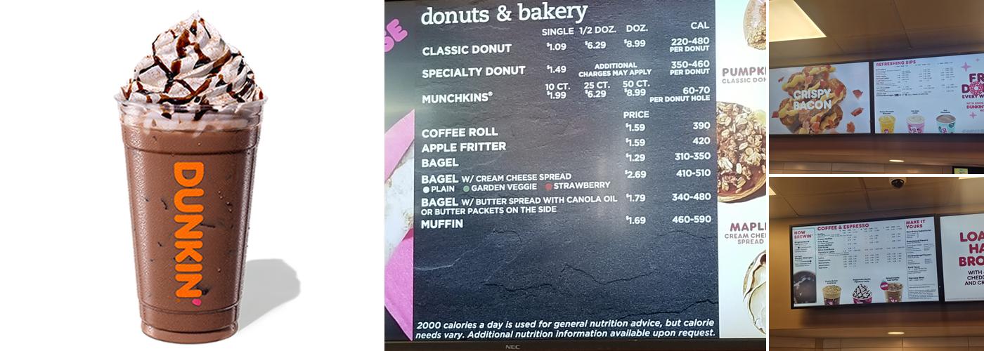 Dunkin' Menu