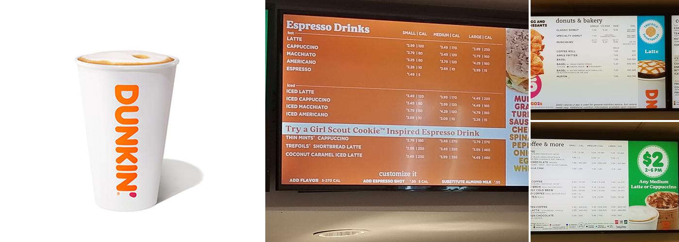 Dunkin' Menu