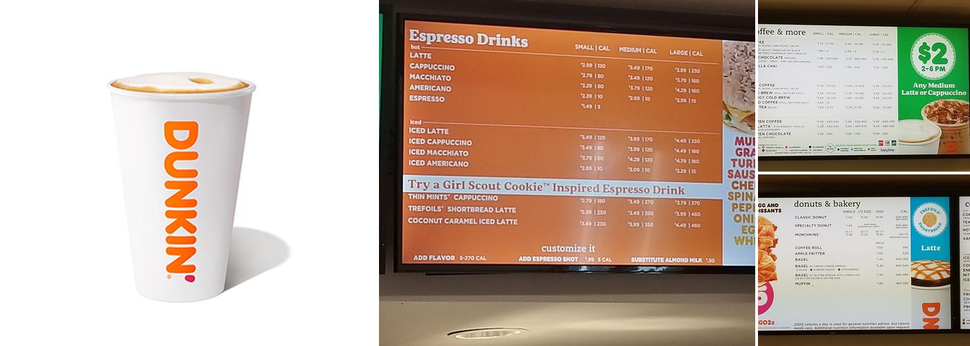 Dunkin' Menu