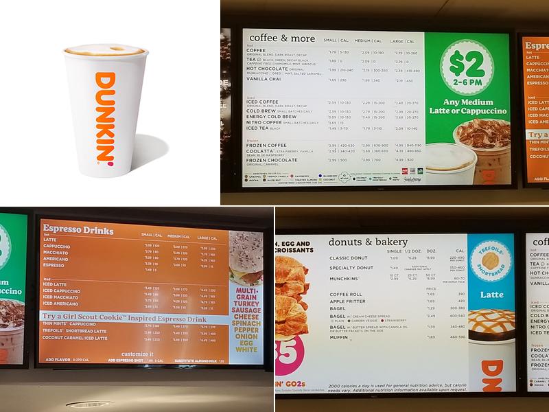 Dunkin' Menu