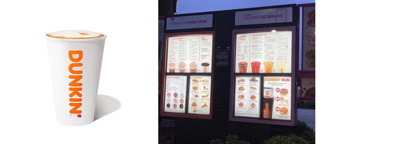 Dunkin' Menu