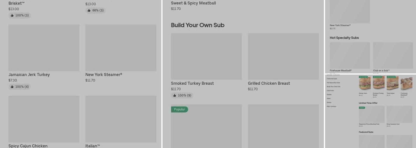 Firehouse Subs Mallard Creek Menu