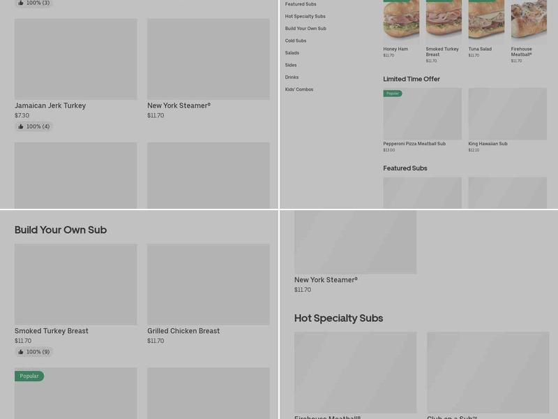 Firehouse Subs Mallard Creek Menu